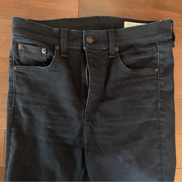 RAG & BONE/JEAN Size 27 High Waist Ankle Skinny Jeans Twilight Dark Even Wash - Picture 5 of 8